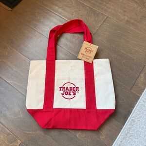 Trader Joes Mini Tote in Red